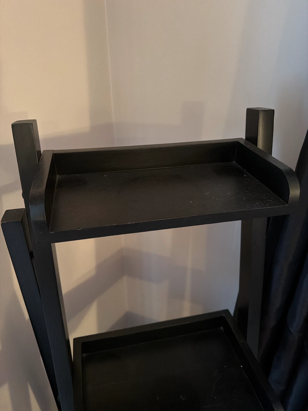 Black Wooden Ladder Shelf - photo 4