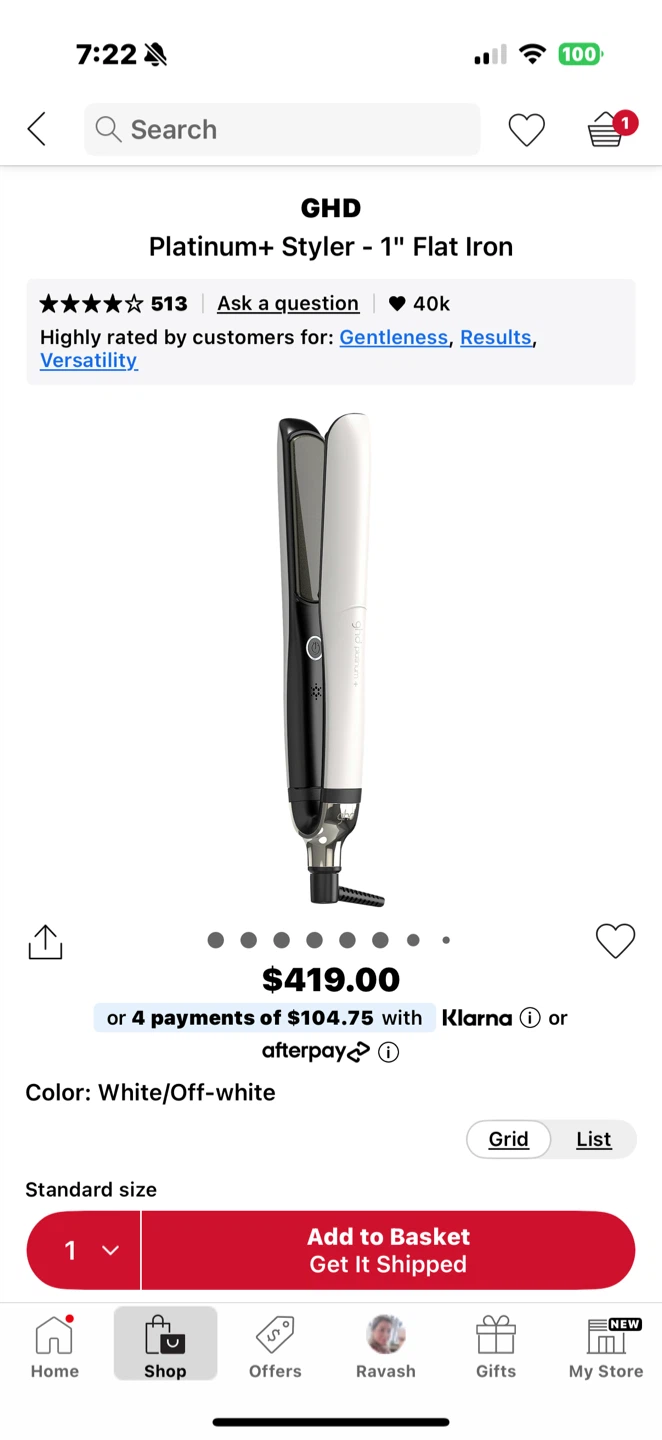 GHD Platinum+ Professional Smart Styler