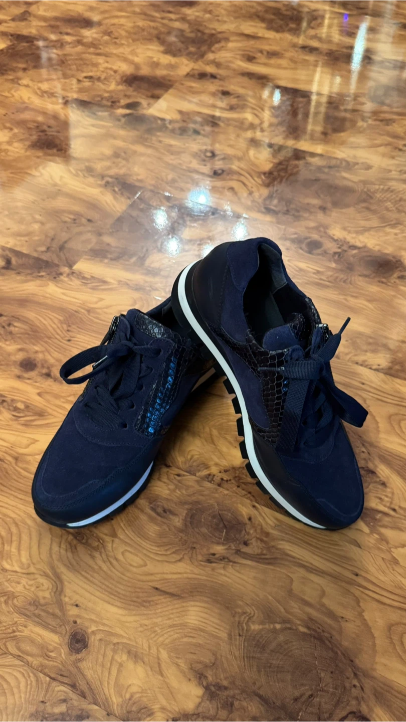 Gabor Comfort Navy Suede Sneakers