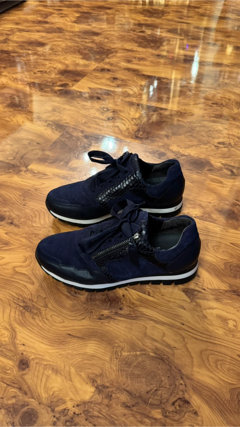 Gabor Comfort Navy Suede Sneakers - photo 2