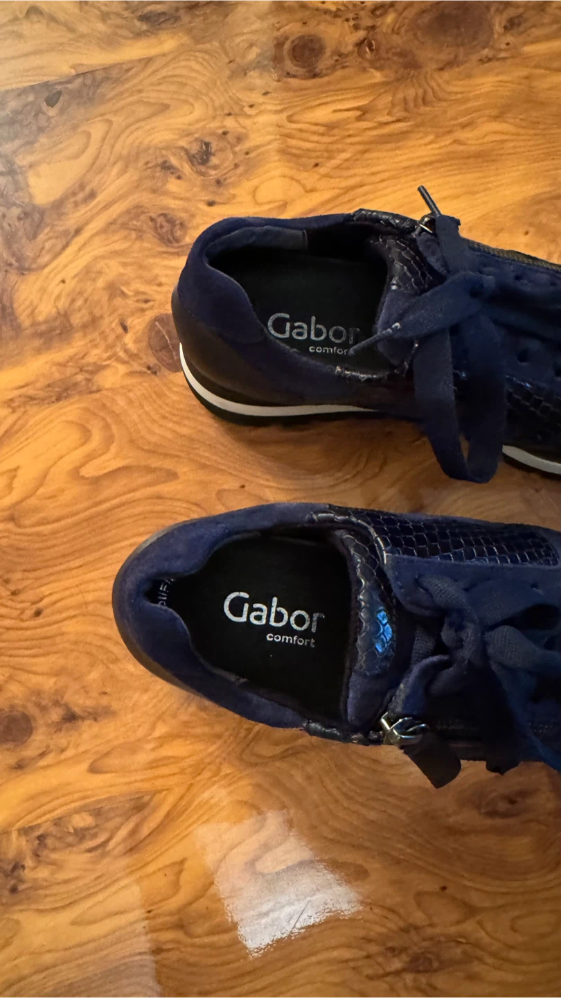 Gabor Comfort Navy Suede Sneakers - photo 4