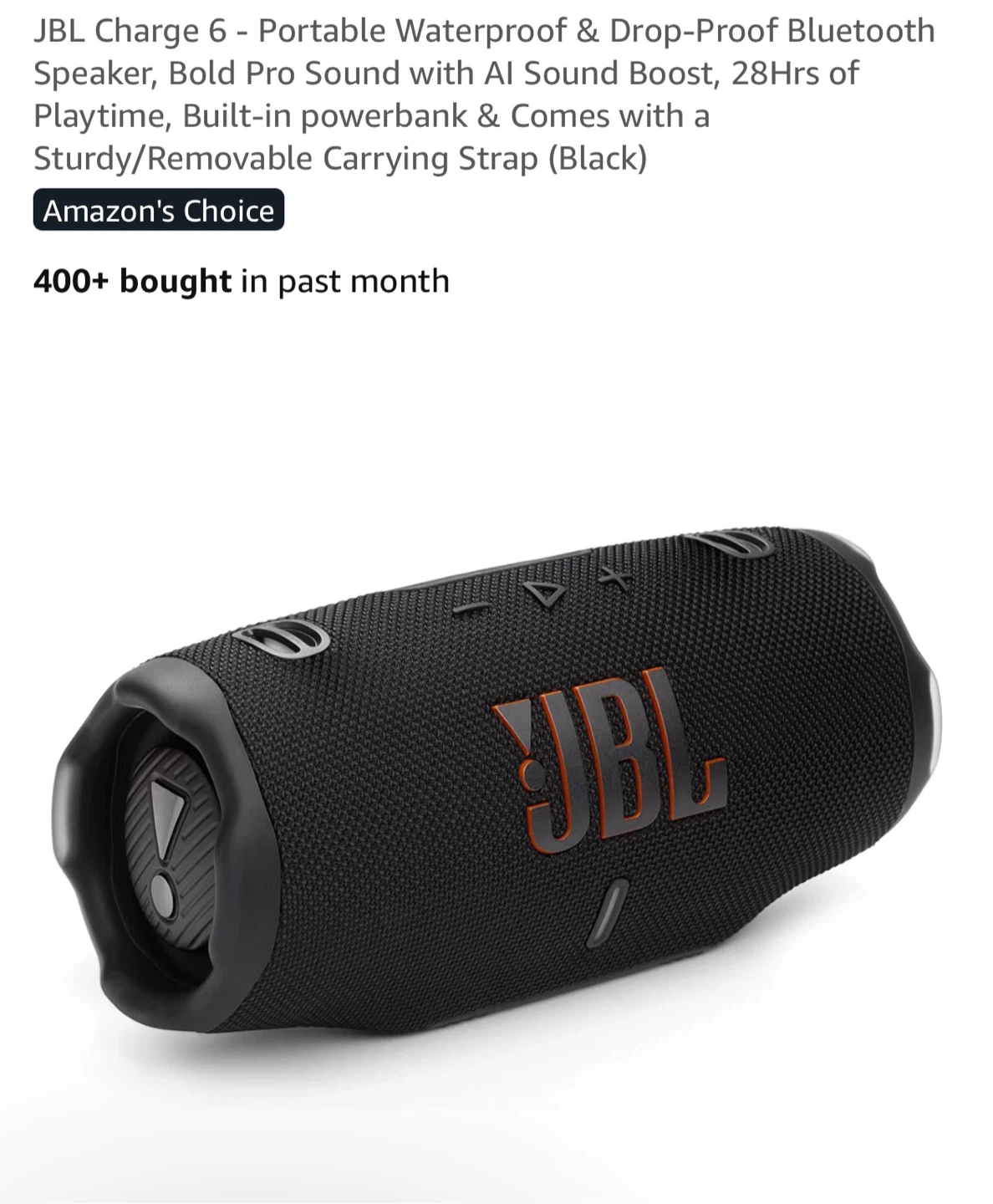 BNIb! JBL Charge 6 Portable Bluetooth Speaker - photo 3