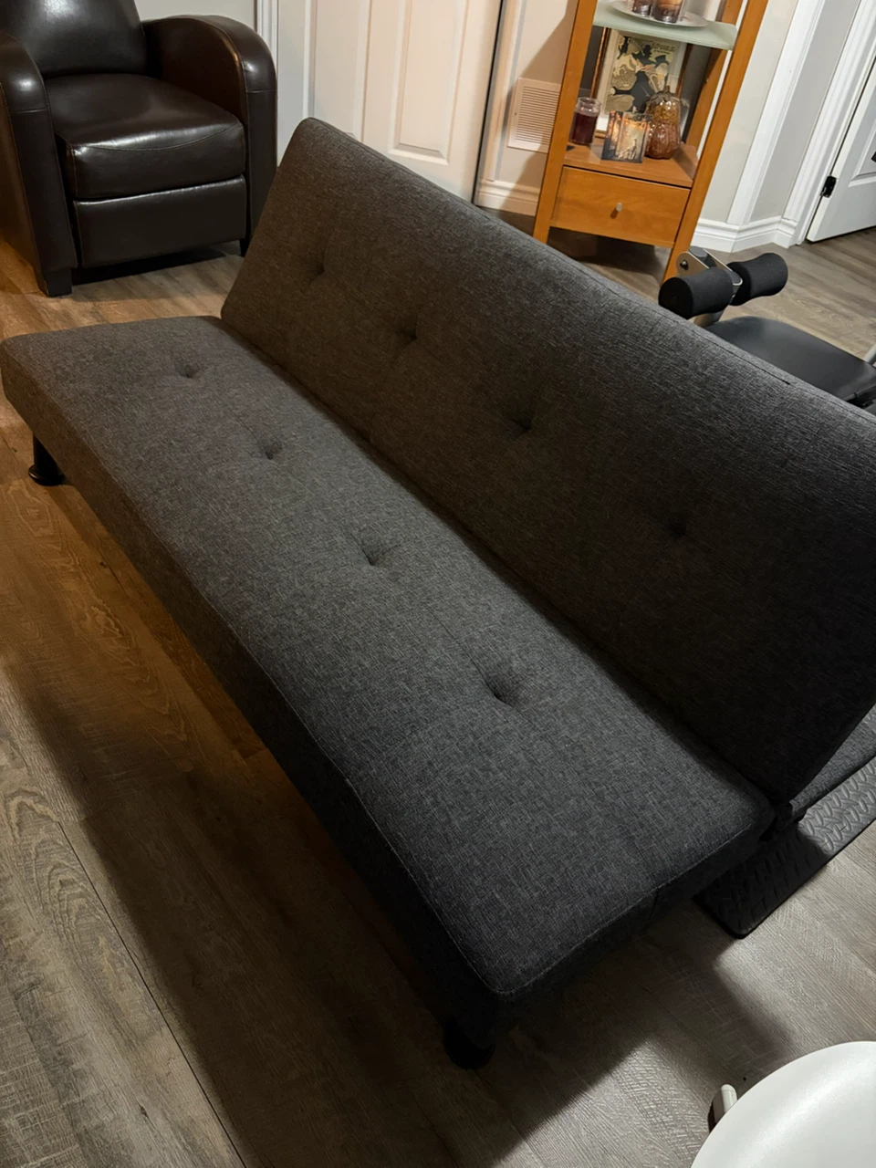 Dark Grey Fabric  Sofa Bed - photo 2