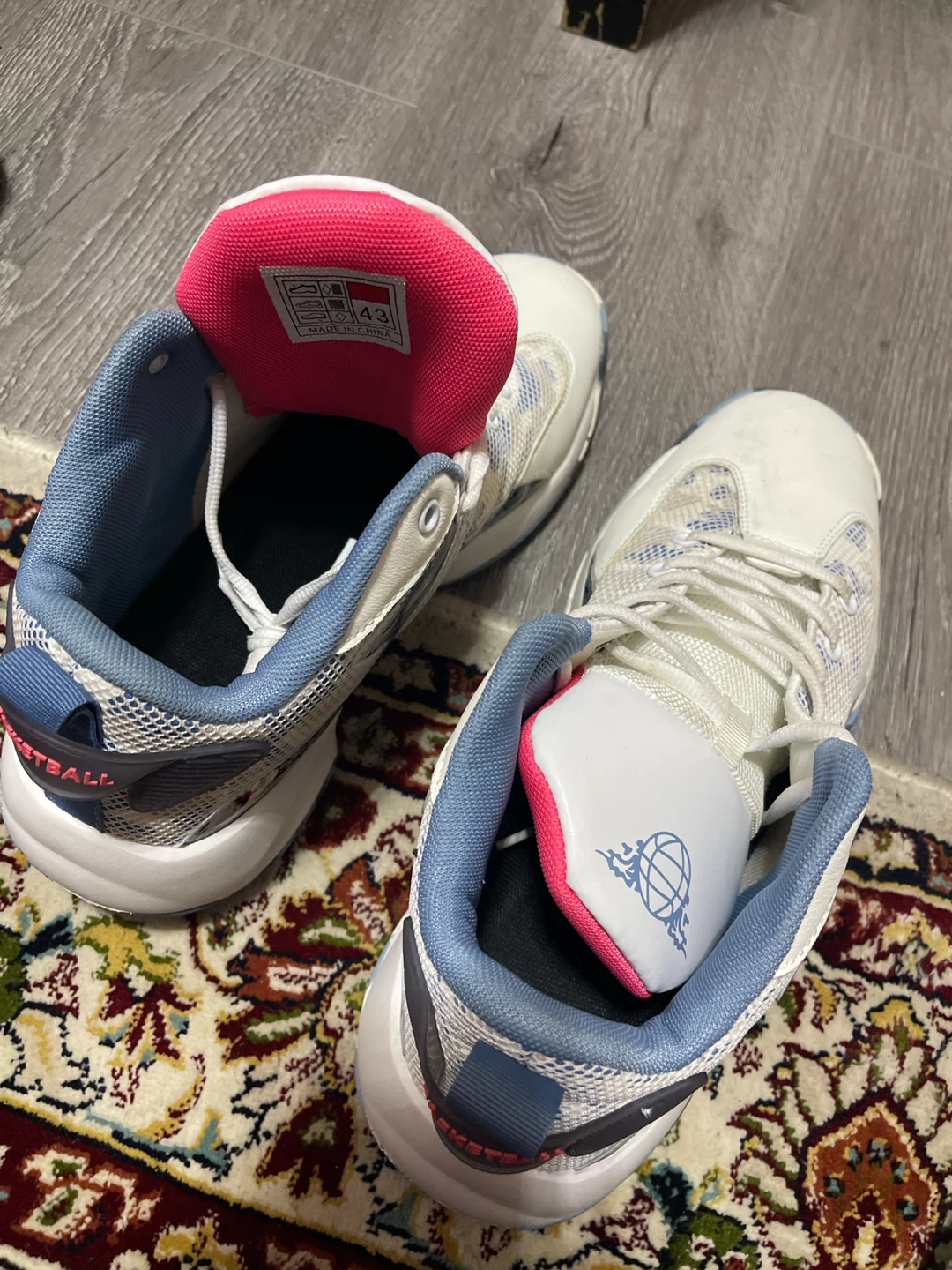 Basketball Shoes White Multi-Colour Size 9