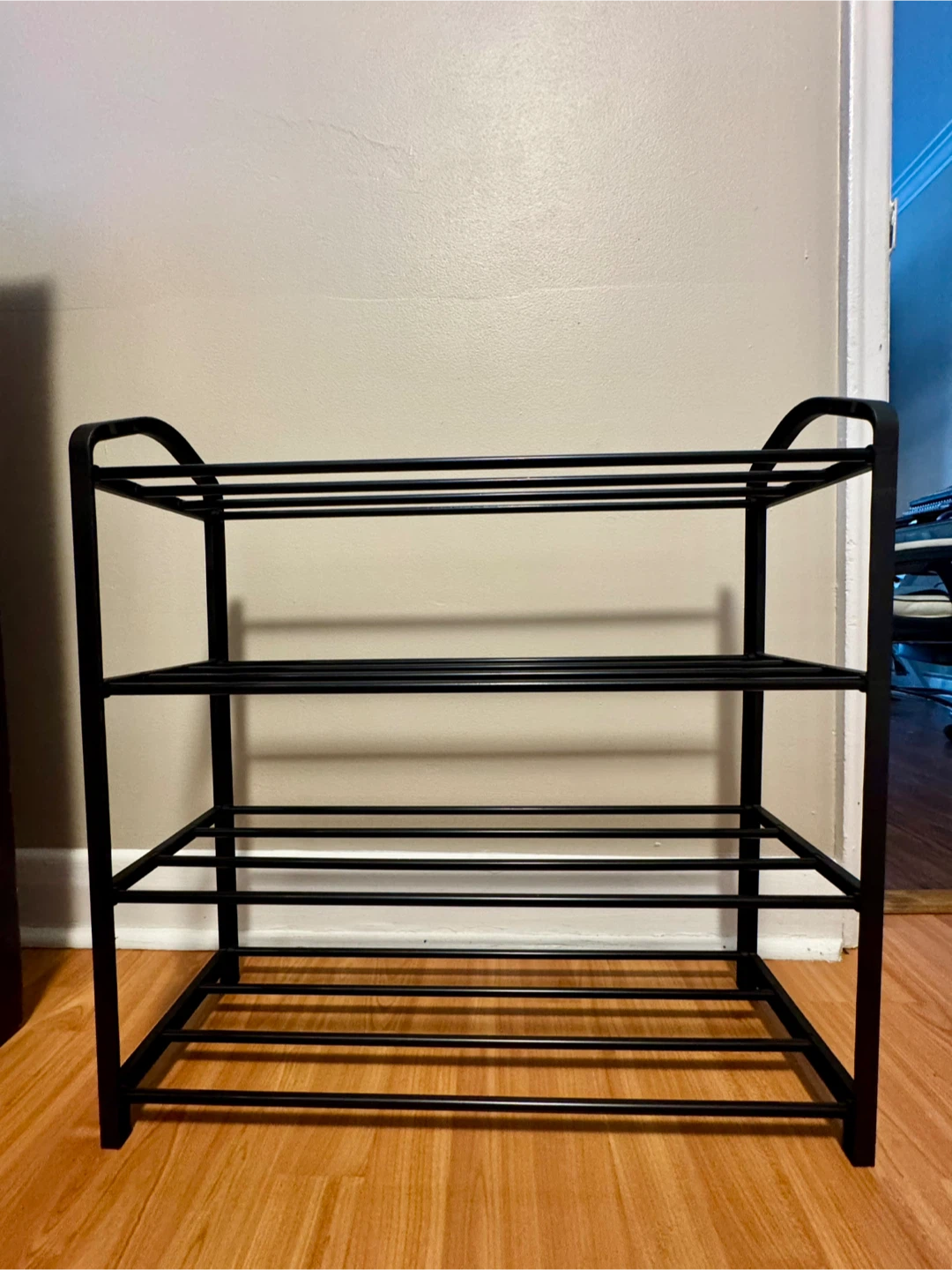 4-Tier Black Shoe Rack / Organizer Shelf - photo 2