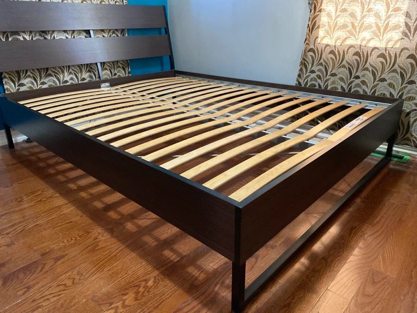 IKEA Queen size bed frame with slats - photo 3