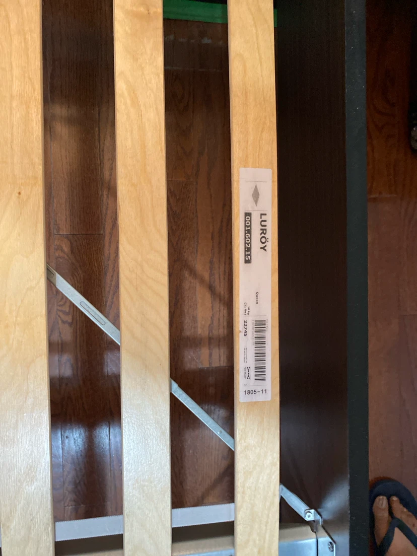 IKEA Queen size bed frame with slats - photo 4