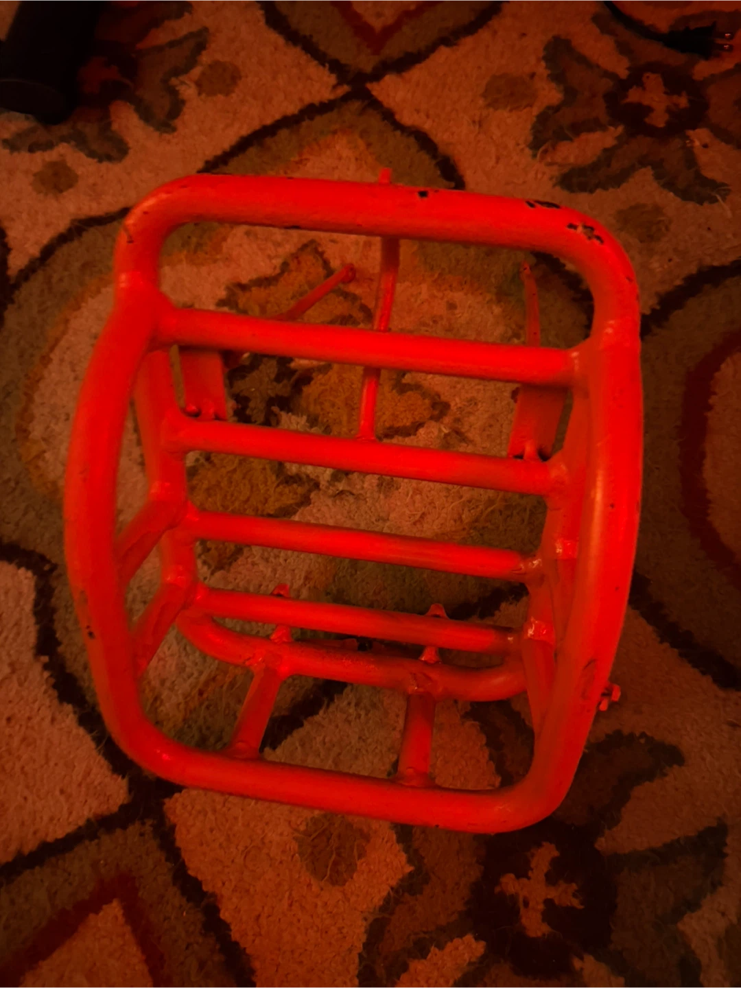 Rad mini Orange Metal Bike Basket