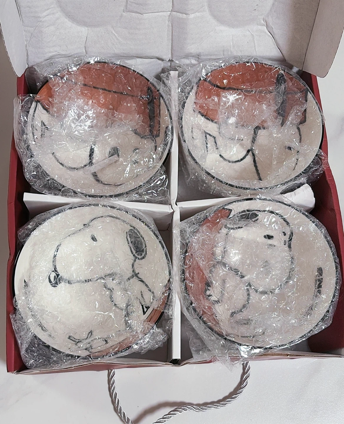 Snoopy Ceramic Bowl Set of 4 - photo 2