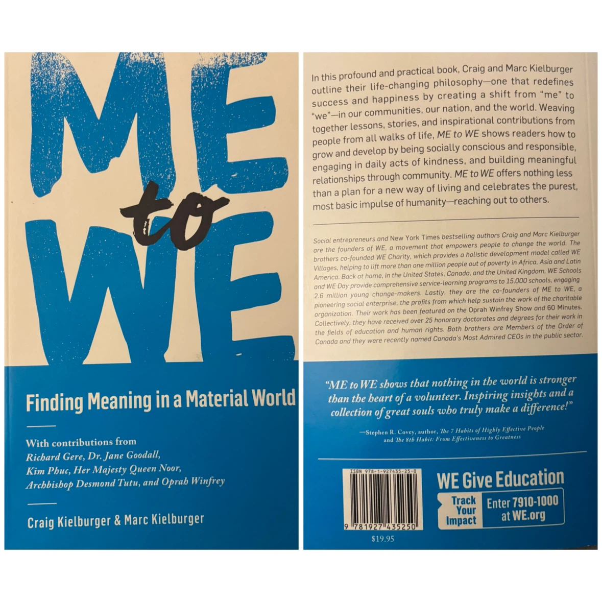 “Me To We” by Craig and Marc Kielburger
