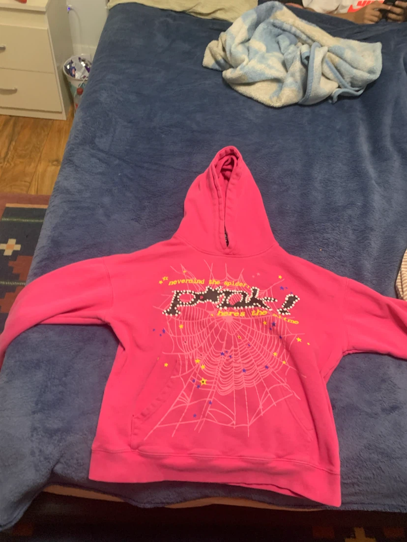Sp5der Pink Hoodie