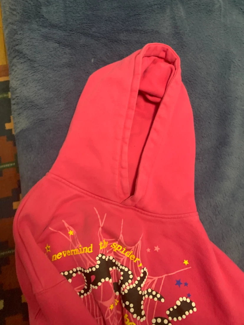 Sp5der Pink Hoodie - photo 3