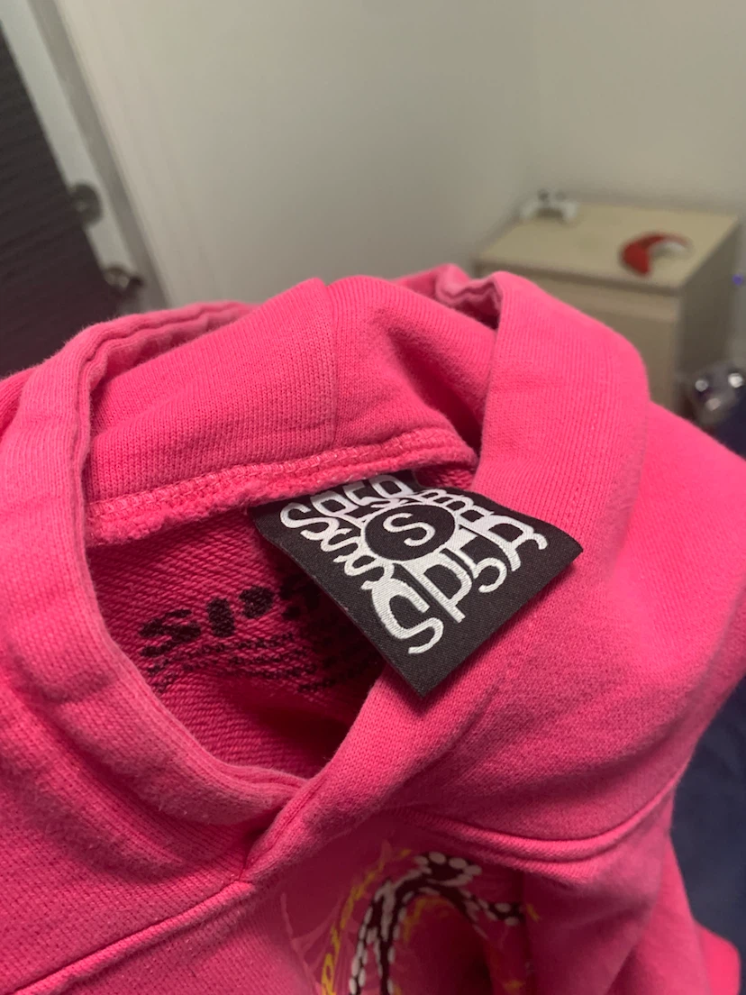 Sp5der Pink Hoodie - photo 5
