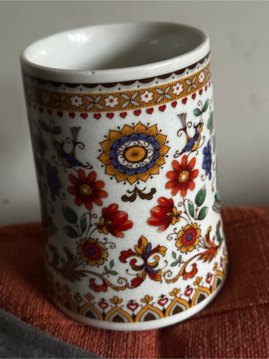 Vintage BMF German Tyrolean Folk Art oversized Mug - photo 2
