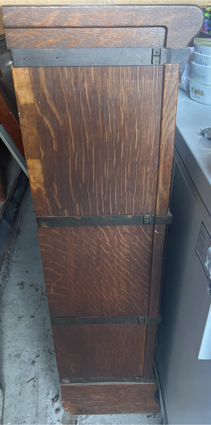 Antique Oak Barrister Bookcase - photo 2