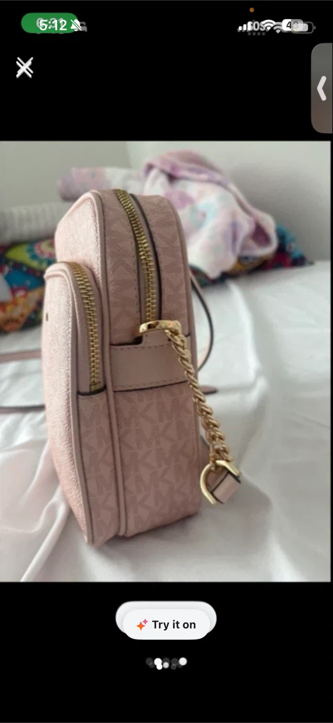 Michael Kors Pink Logo Crossbody Bag