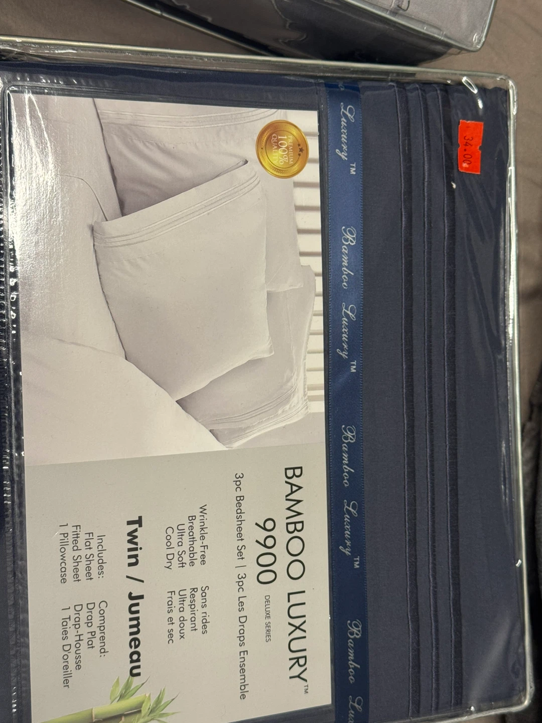 Bamboo Luxury Twin 3-Piece Bed Sheet Set - photo 4
