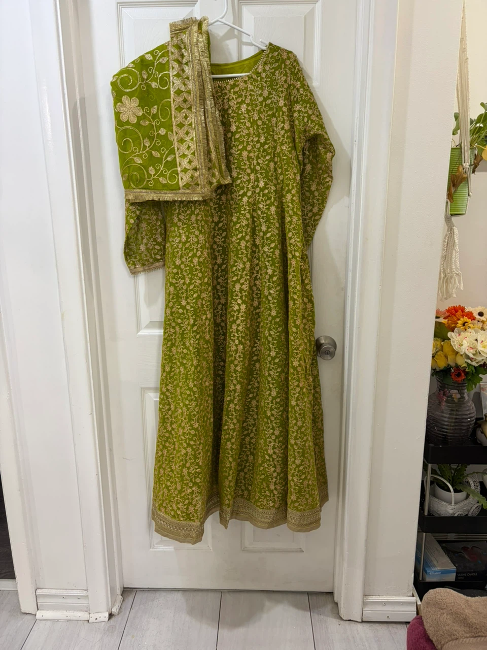 SEND DU Puffer Vest, Olive Green, Size Large - photo 4