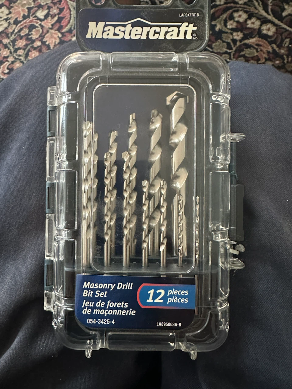 New Mastercraft 12-Piece Carbide Tipped Masonry Drill Bit Set