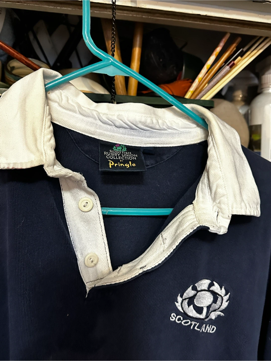 Vintage 90s Scotland Pringle Rugby Jersey L 44 - photo 3