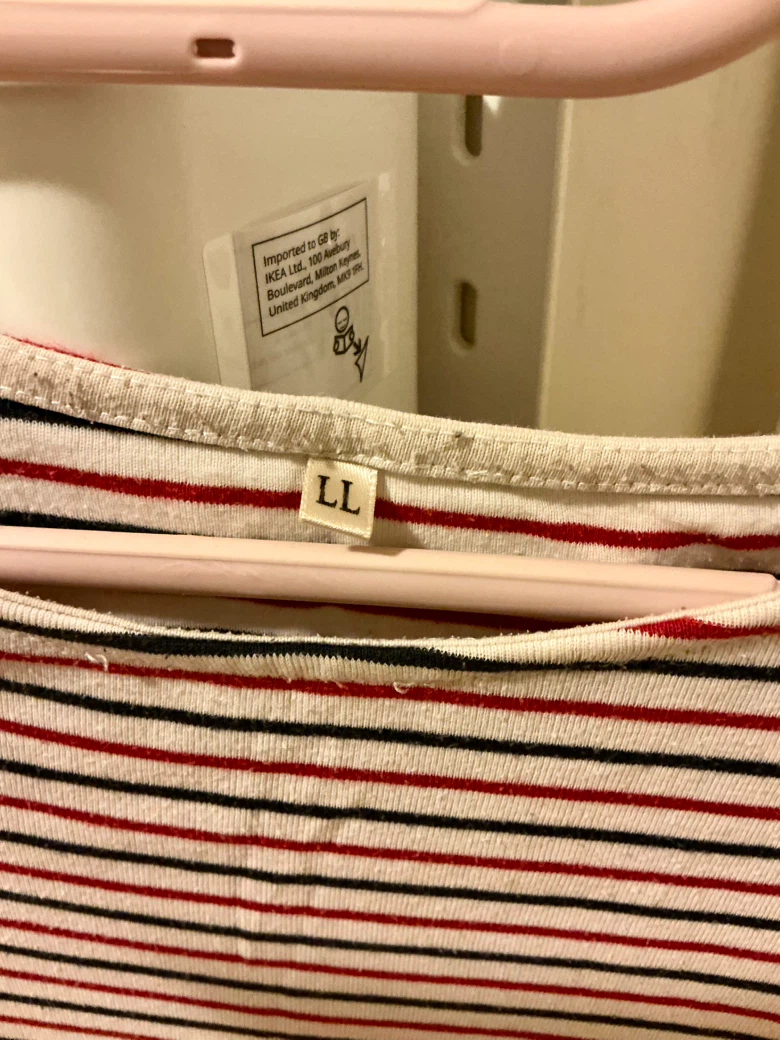 Striped Long-Sleeve Shirt, Size LL - photo 2