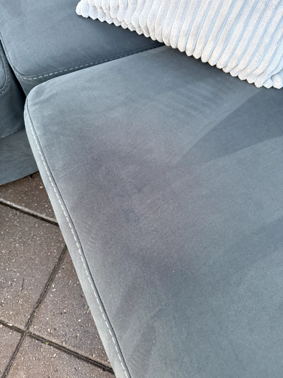 5 Seater Dark Blue Sectional - photo 4