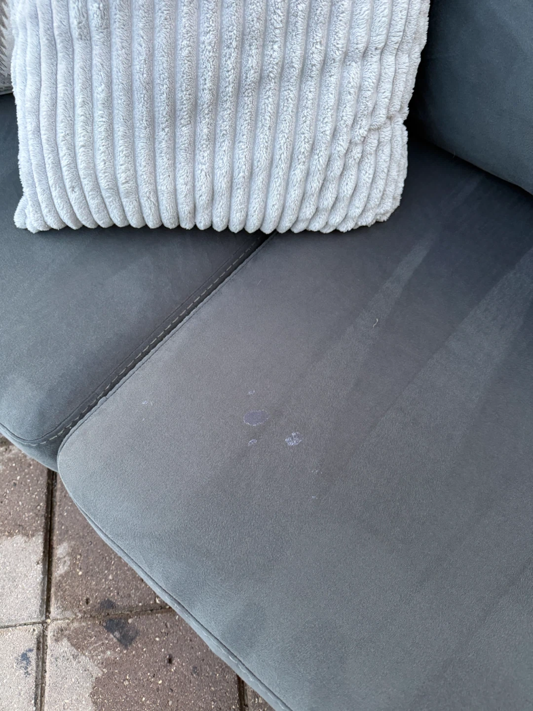 5 Seater Dark Blue Sectional - photo 5