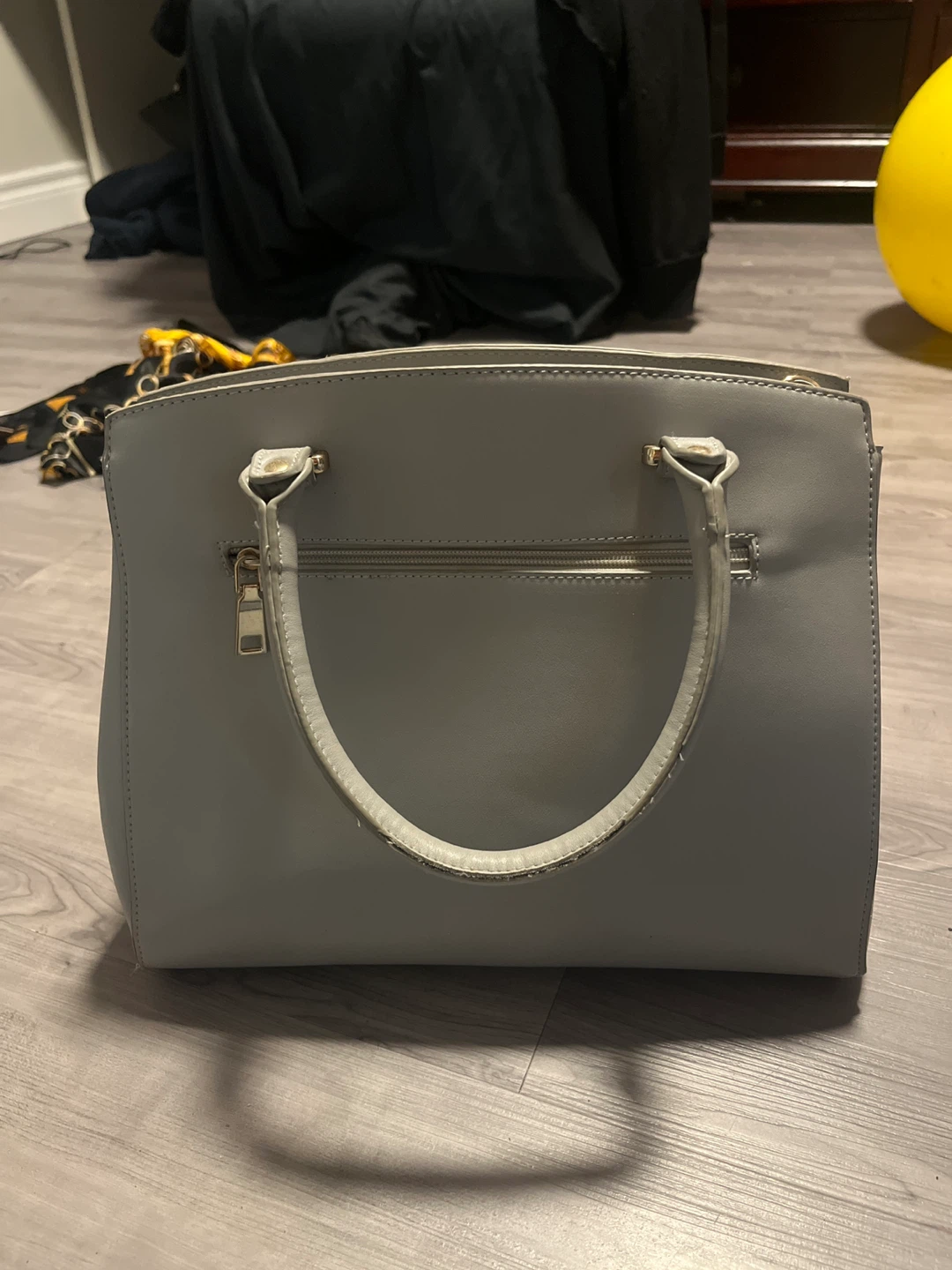 Grey Faux Leather Handbag - photo 2