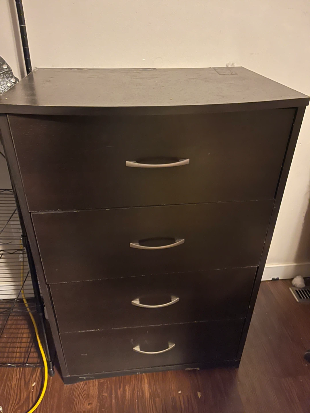 Dark Brown 4-Drawer Dresser