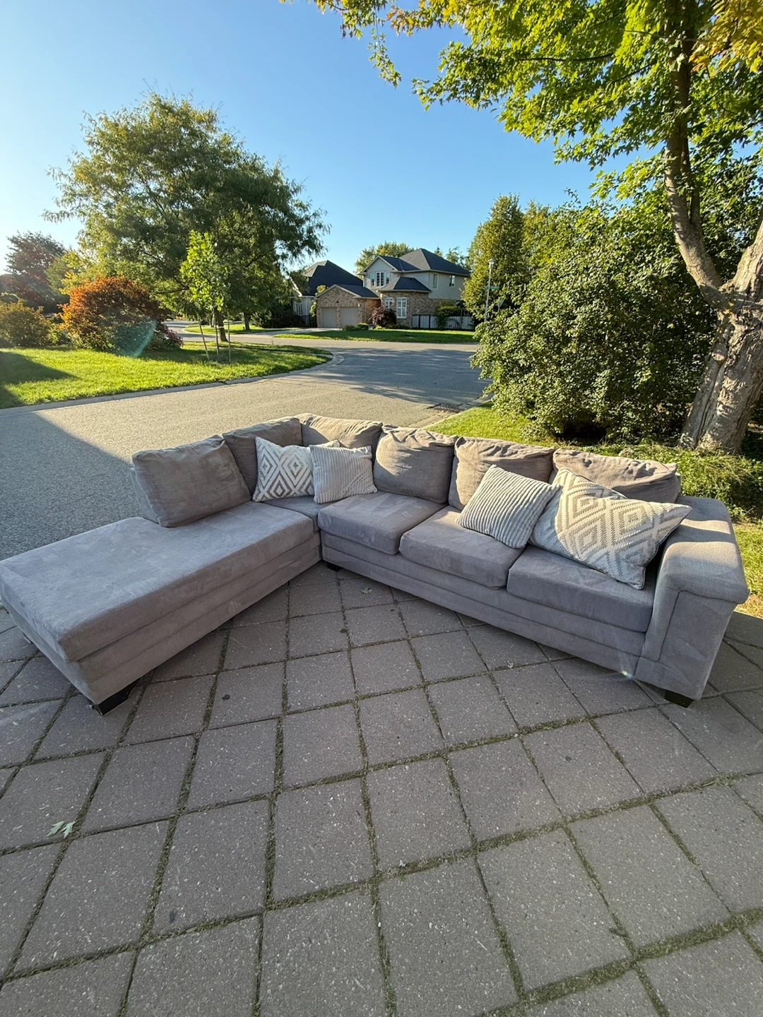 6 Seater Beige Sectional