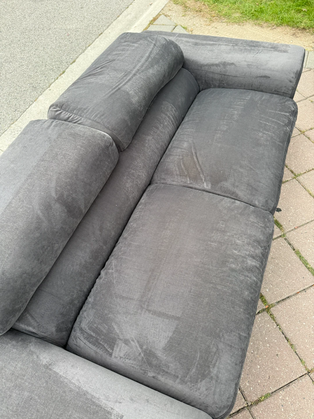 2 Piece Dark Grey Sofa Set - photo 5