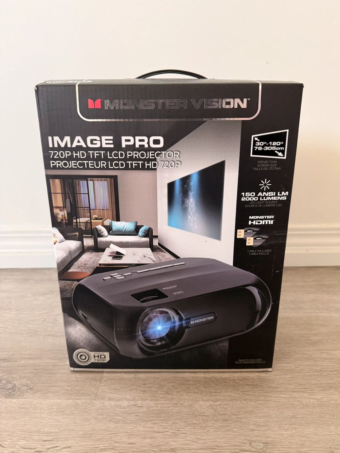 Monster Vision Image Pro 720P HD Projector