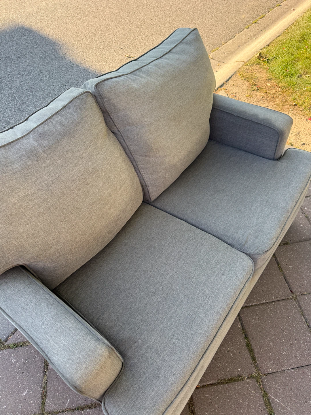 3 Piece Grey Sofa Set - photo 4