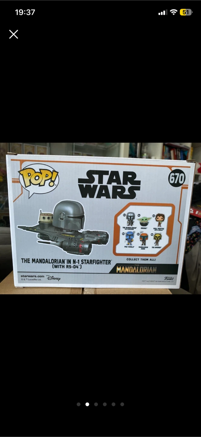 Funko Pop! The Mandalorian in N-1 Starfighter #670 - photo 2