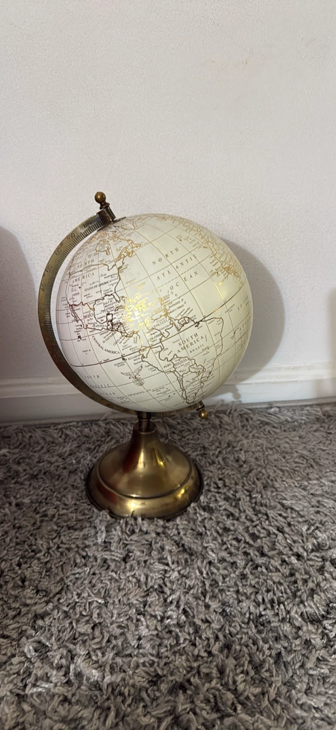 Antique looking Brass globe