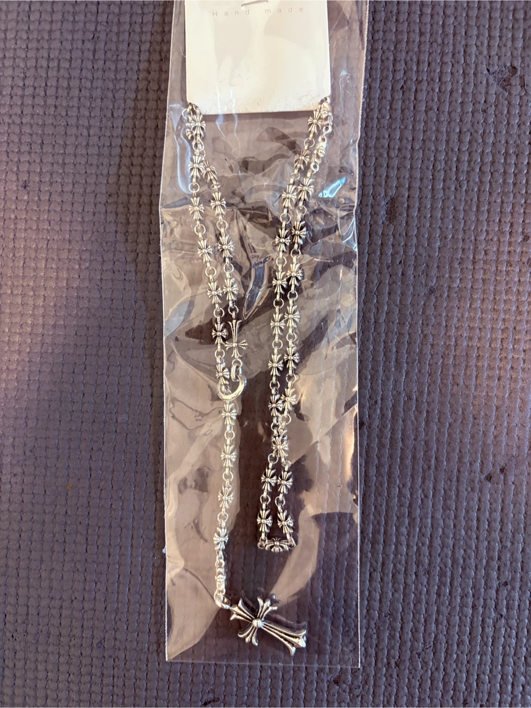 Chrome Hearts Style Cross Link Chain Necklace - photo 2