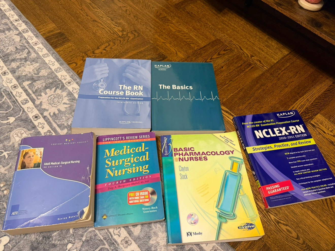 Nursing Textbook & NCLEX Prep Study Bundle (6 Books)
