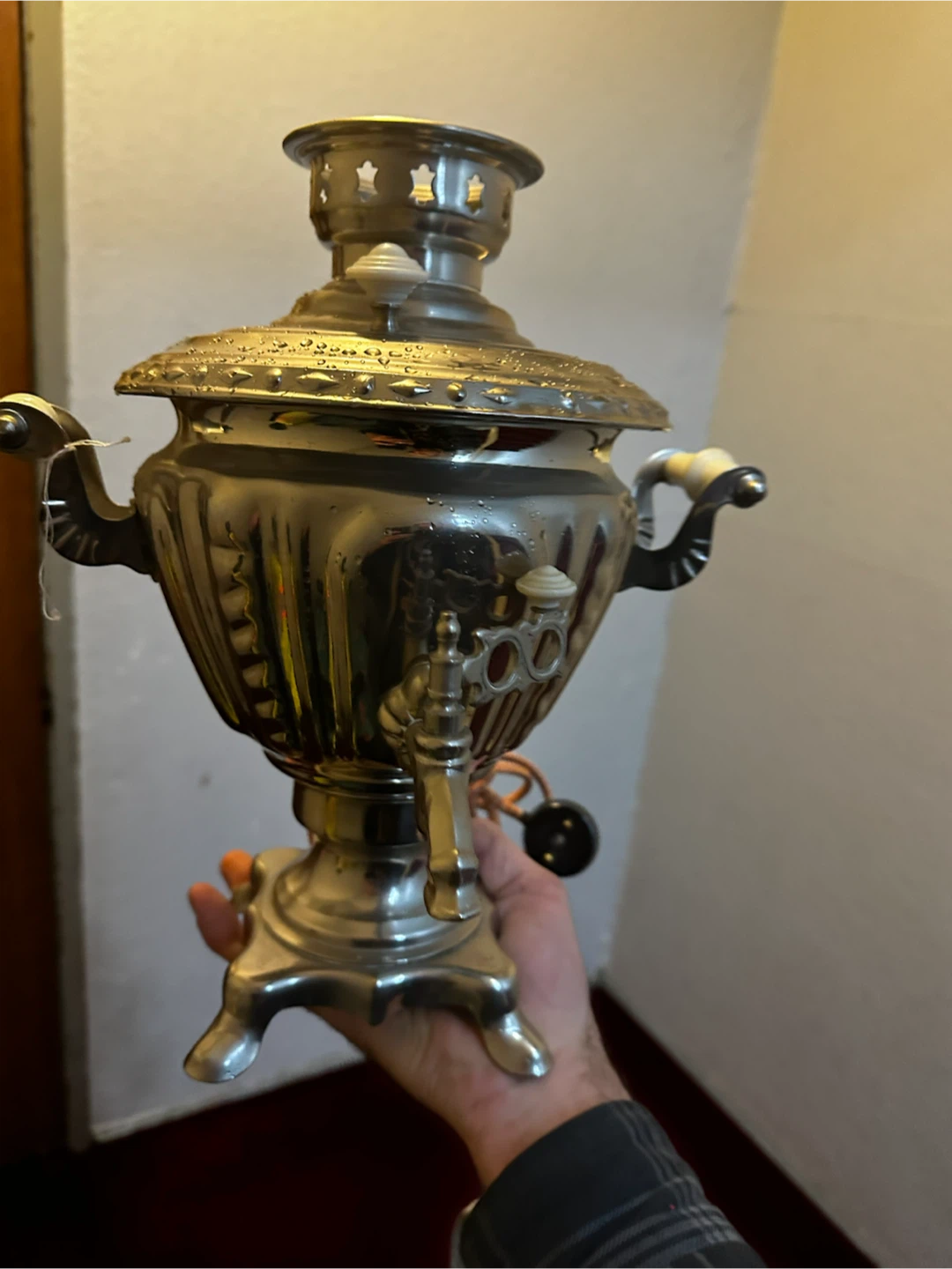 Vintage Soviet Electric Samovar with Cord EUC - photo 3