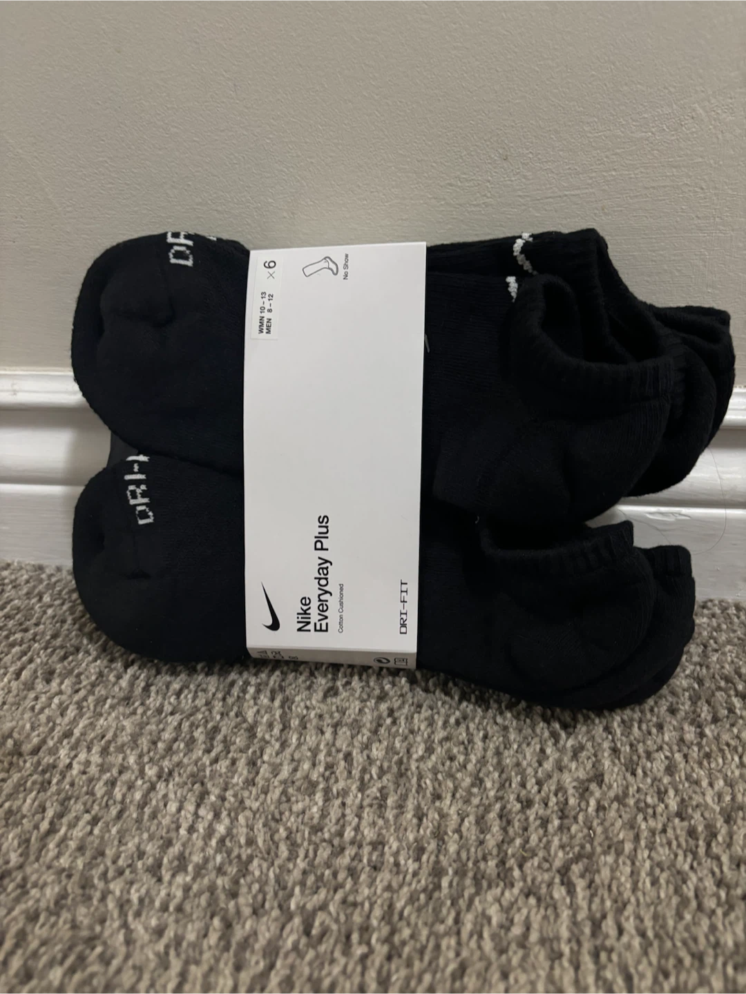 Nike Everyday Plus No Show Socks (6 Pack)