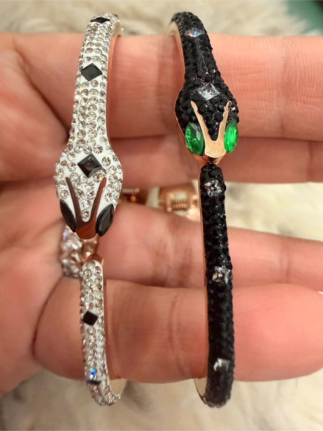 Set of Two Snake Bracelets