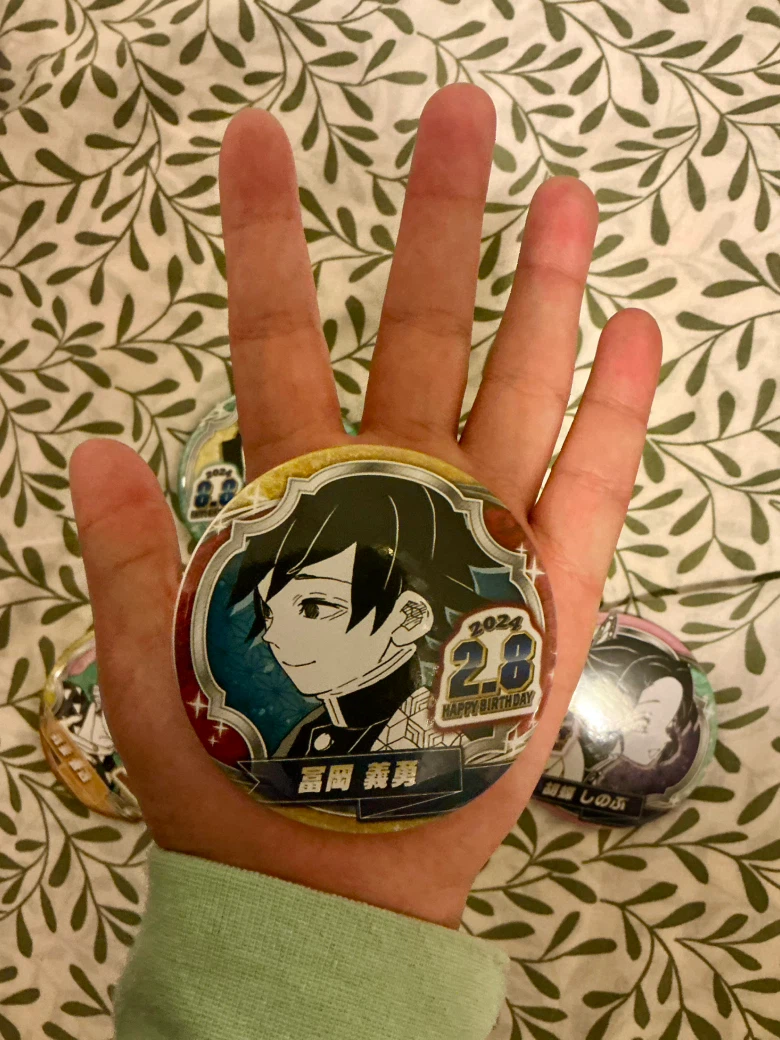 Demon Slayer 2024 Birthday Pin Button Set - photo 3