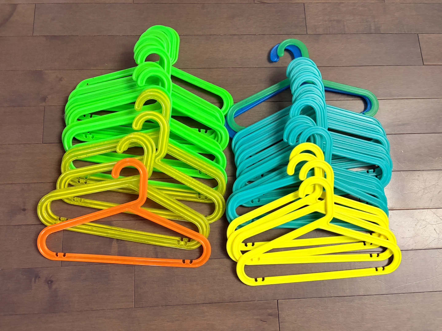 Assorted Plastic Clothes Hangers