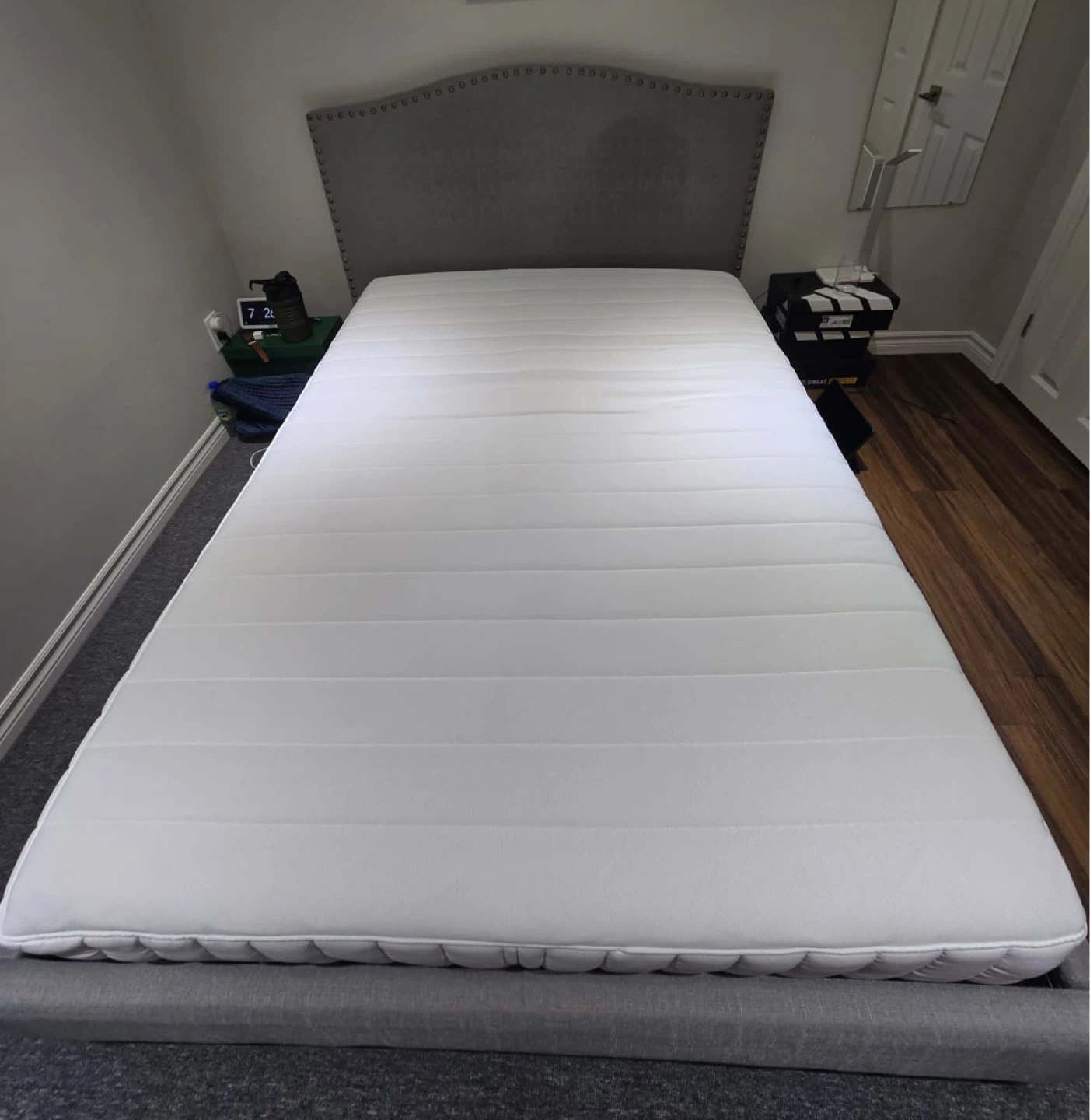 mattress, firm/white, full