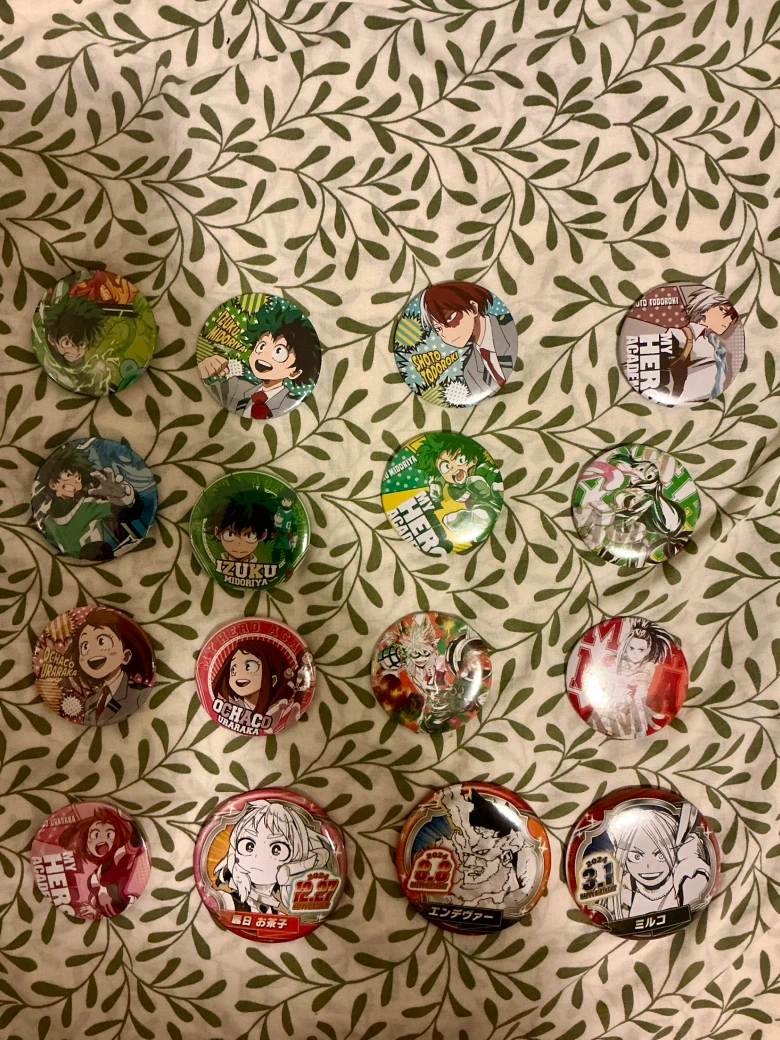 My Hero Academia Anime Button Pins (16 total) - photo 2