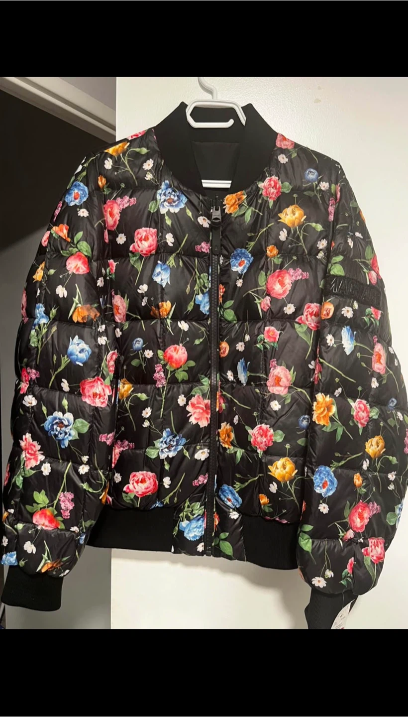 Mackage floral bomber jacket- size L