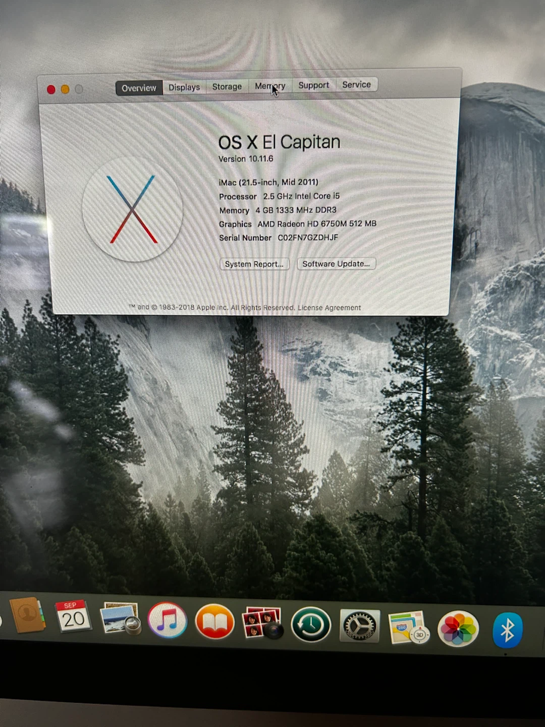 Apple iMac 21.5-inch Mid 2011