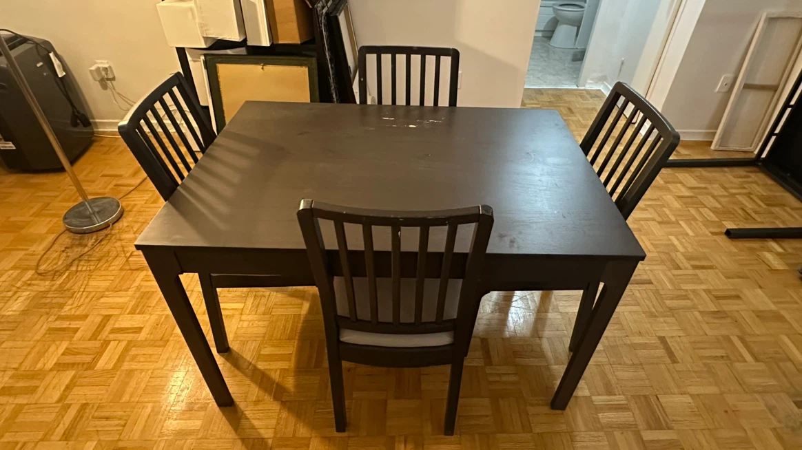 IKEA Dining Table and 4 Chairs - photo 3