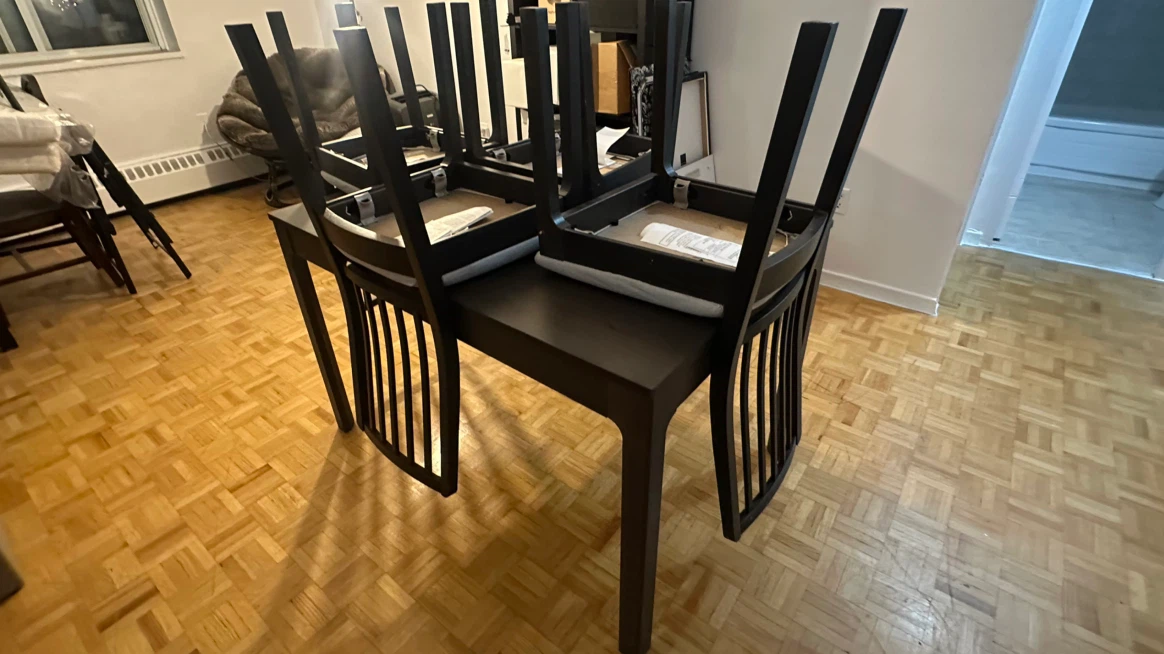 IKEA Dining Table and 4 Chairs - photo 5
