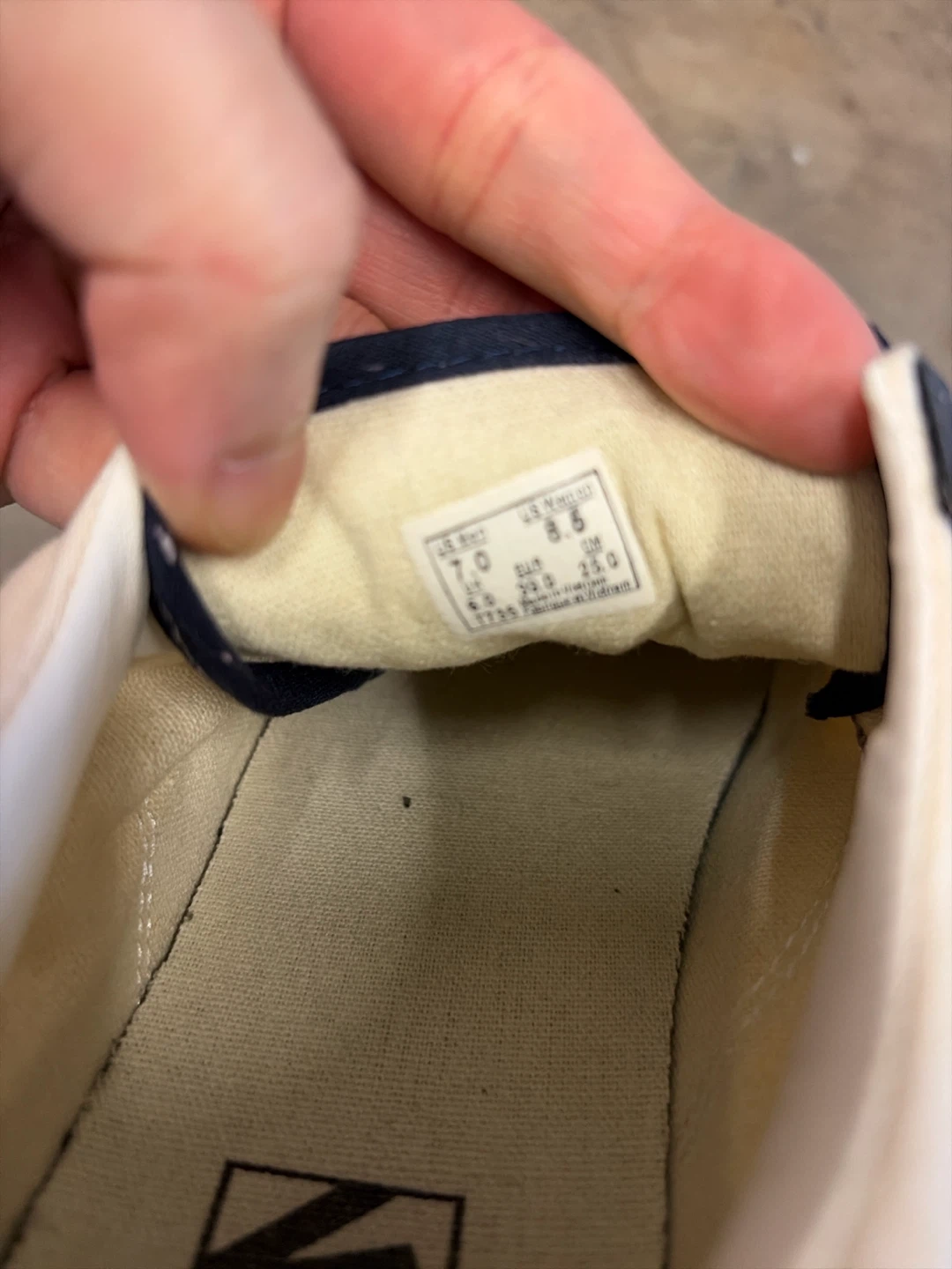 Vans sneakers cream black and blue - photo 3