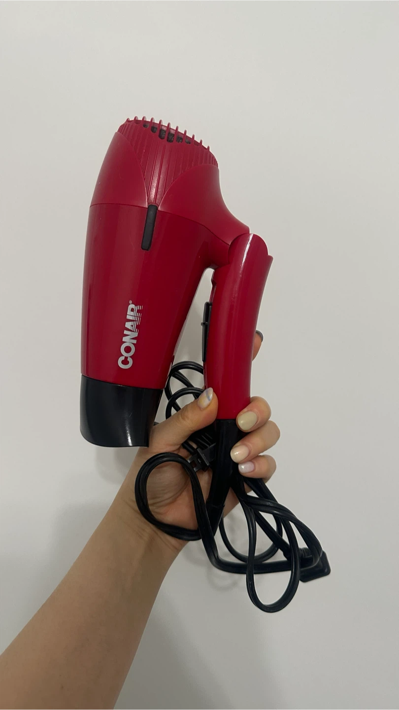 (used) Conair foldable red hair dryer - photo 2